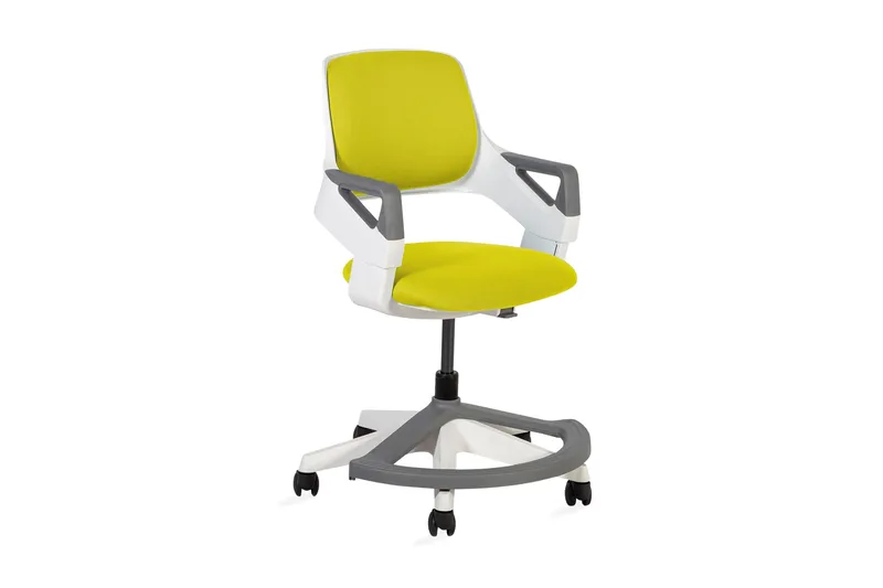 Barnstol Rookee För 4-14År 64x64xh76-93 cm Gul/Vit, undefined