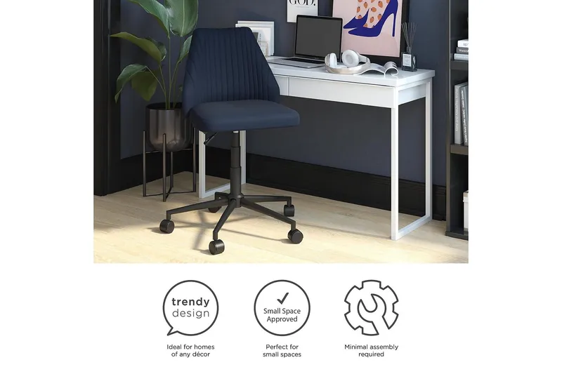 Brittany Kontorsstol Marinblå - Novogratz - Möbler - Stolar & fåtöljer - Kontorsstol & skrivbordsstol