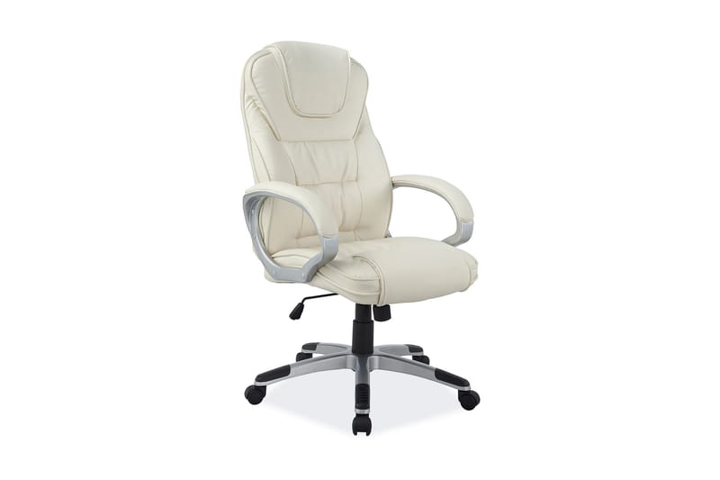 Delafield Kontorsstol Ställbar - Konstläder/Beige - Möbler - Stolar & fåtöljer - Kontorsstol & skrivbordsstol