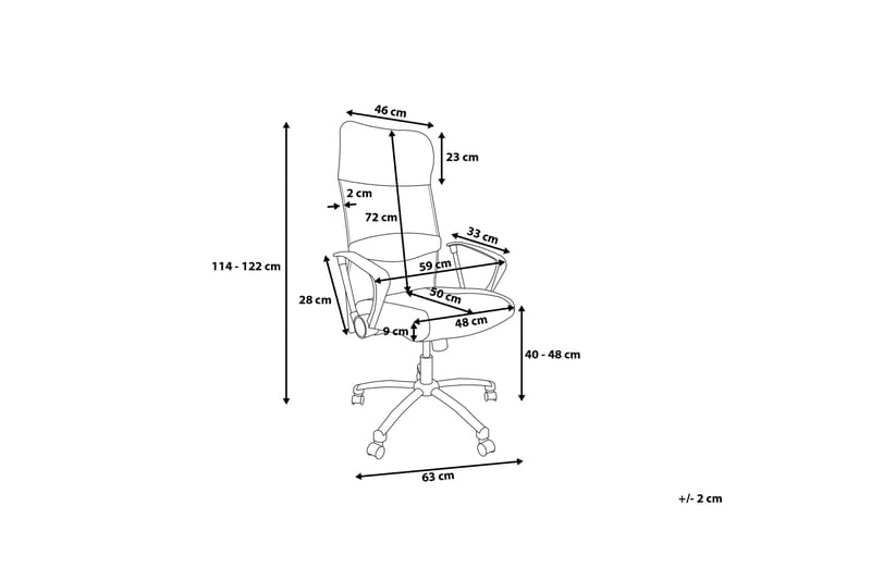 Design Kontorsstol - Vit - Möbler - Stolar & fåtöljer - Kontorsstol & skrivbordsstol