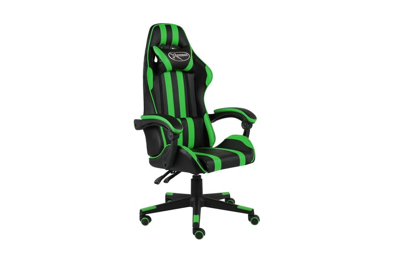 Gamingstol svart och grön konstläder - Grön - Kontorsstol & skrivbordsstol - Gamingstol