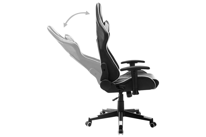 Gamingstol svart och vit konstläder - Flerfärgad - Kontorsstol & skrivbordsstol - Gamingstol