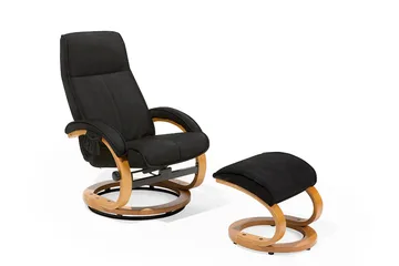 Hero Recliner med fotpall - Svart - Möbler - Stolar & fåtöljer - Fåtölj - Massagestol & massagefåtölj