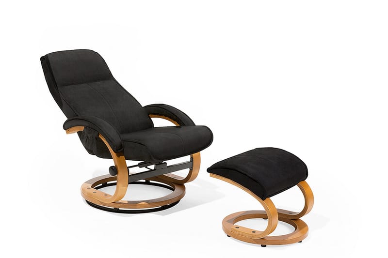 Hero Recliner med fotpall - Svart - Möbler - Stolar & fåtöljer - Fåtölj - Massagestol & massagefåtölj