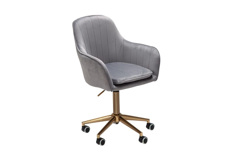 Hubdam Kontorsstol, Grå/Silver