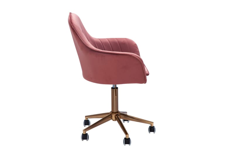 Hubdam Kontorsstol - Rosa/Guld - Möbler - Stolar & fåtöljer - Kontorsstol & skrivbordsstol