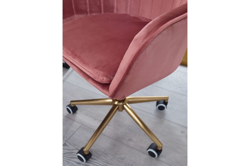 Hubdam Kontorsstol - Rosa/Guld - Möbler - Stolar & fåtöljer - Kontorsstol & skrivbordsstol