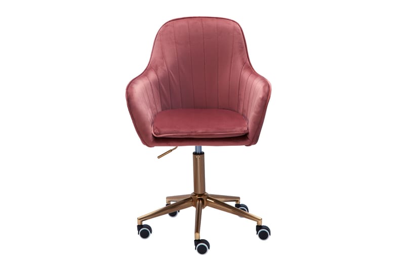 Hubdam Kontorsstol - Rosa/Guld - Möbler - Stolar & fåtöljer - Kontorsstol & skrivbordsstol