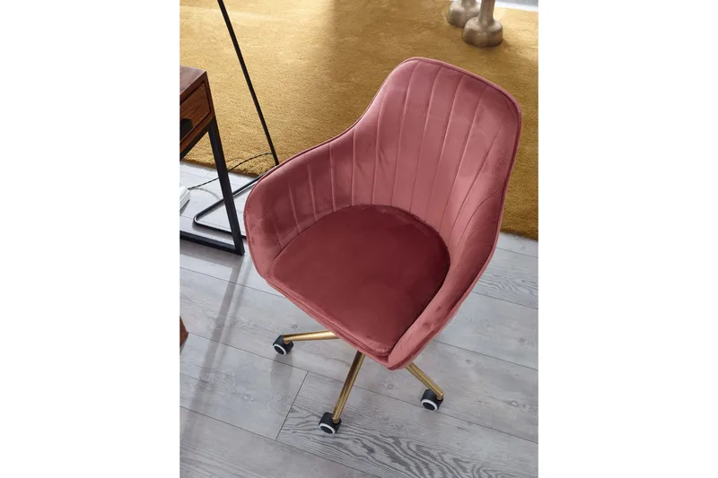 Hubdam Kontorsstol - Rosa/Guld - Möbler - Stolar & fåtöljer - Kontorsstol & skrivbordsstol