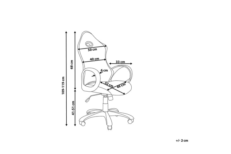 Ichair Kontorsstol - Svart/Vit - Möbler - Stolar & fåtöljer - Kontorsstol & skrivbordsstol