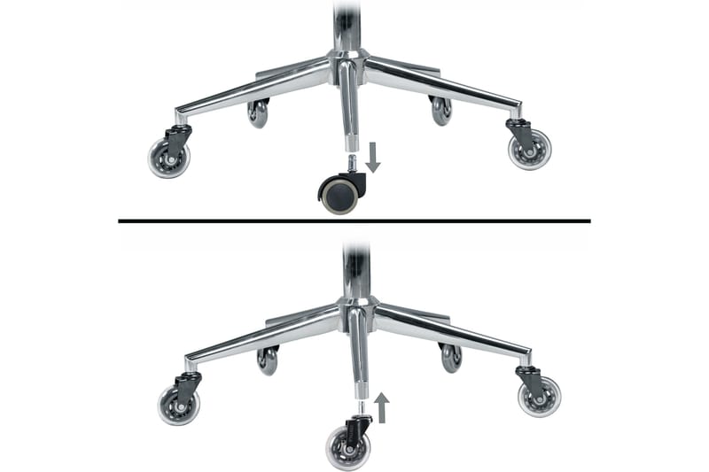 Izic Hjul till Kontorsstol 5-pack - Transparent - Möbler - Stolar & fåtöljer - Kontorsstol & skrivbordsstol