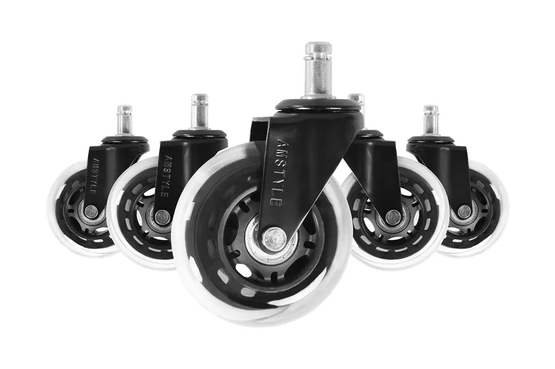 Izic Hjul till Kontorsstol 5-pack, Transparent