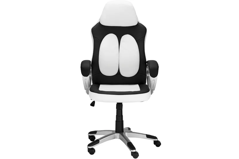 Junpeya Kontorsstol Höj och sänkbar - Svart/Vit - Möbler - Stolar & fåtöljer - Kontorsstol & skrivbordsstol