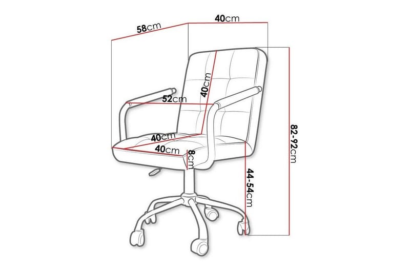Kintore Kontorsstol Black - Möbler - Stolar & fåtöljer - Kontorsstol & skrivbordsstol