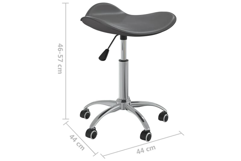 Kontorsstol grå konstläder - Grå - Möbler - Stolar & fåtöljer - Kontorsstol & skrivbordsstol