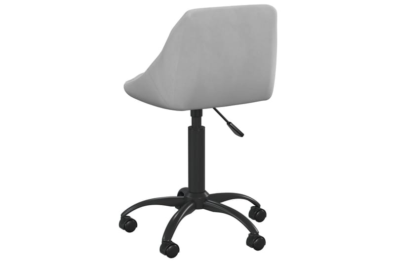 Kontorsstol ljusgrå sammet - Grå - Kontorsstol & skrivbordsstol