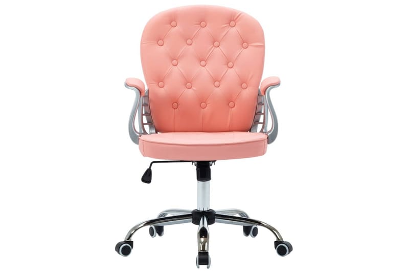 Kontorsstol snurrbar rosa konstläder - Rosa - Möbler - Stolar & fåtöljer - Kontorsstol & skrivbordsstol