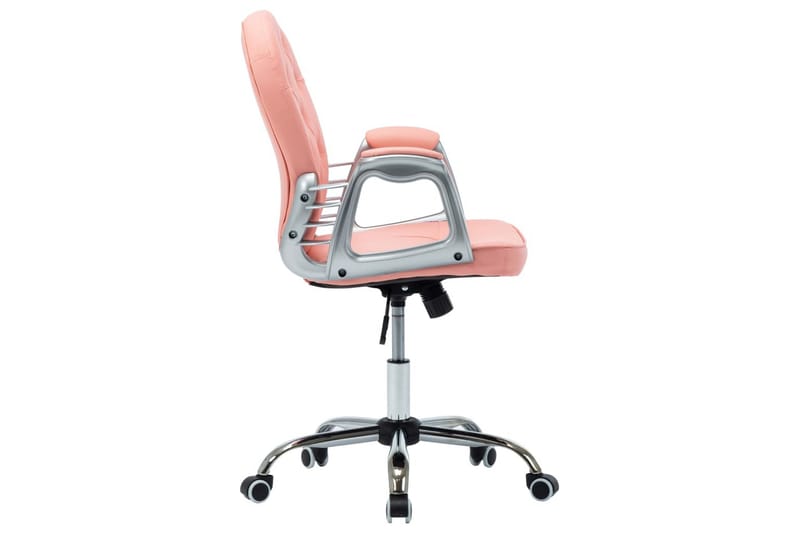 Kontorsstol snurrbar rosa konstläder - Rosa - Möbler - Stolar & fåtöljer - Kontorsstol & skrivbordsstol