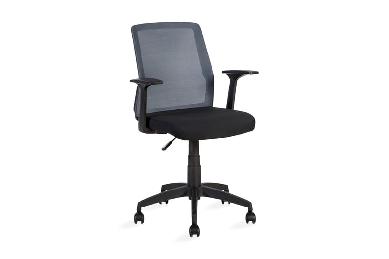 Kontorstol Alpha 60x55xh875-95 cm Svart Grå - Möbler - Stolar & fåtöljer - Kontorsstol & skrivbordsstol