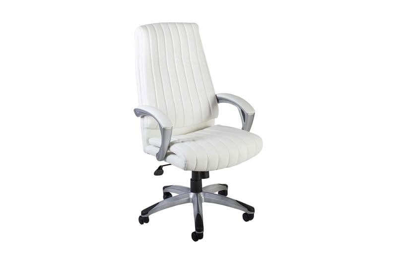 Kontorstol Elegant 625x765xh112-1195 cm Vit - Möbler - Stolar & fåtöljer - Kontorsstol & skrivbordsstol