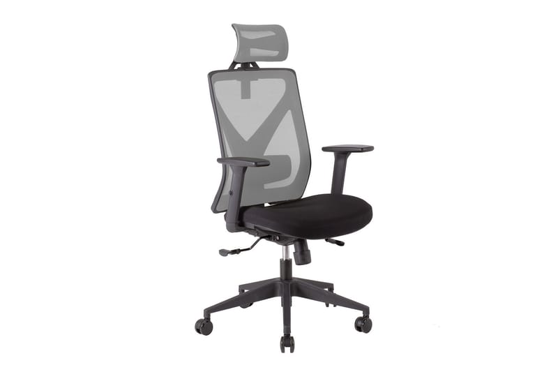 Kontorstol MIKE 64x65xH110-120cm svart/grå - Möbler - Stolar & fåtöljer - Kontorsstol & skrivbordsstol