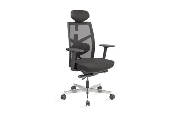 Kontorstol Tune 70x70xh111-128 cm Svart - Grå - Möbler - Stolar & fåtöljer - Kontorsstol & skrivbordsstol