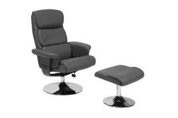 Legend Recliner med fotpall - Grå - Möbler - Stolar & fåtöljer - Fåtölj - Massagestol & massagefåtölj