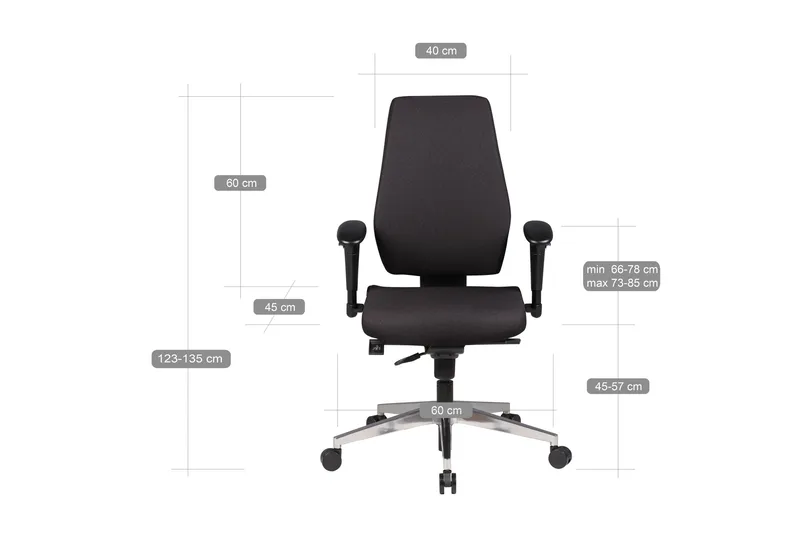 Lomelino Kontorsstol - Svart - Möbler - Stolar & fåtöljer - Kontorsstol & skrivbordsstol