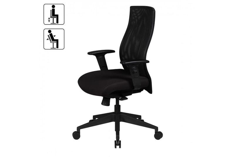 Lyndell Kontorsstol - Svart - Möbler - Stolar & fåtöljer - Kontorsstol & skrivbordsstol