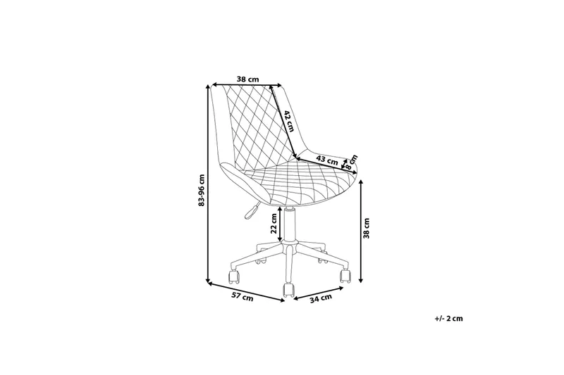 Maribel Kontorsstol - Grå - Möbler - Stolar & fåtöljer - Kontorsstol & skrivbordsstol