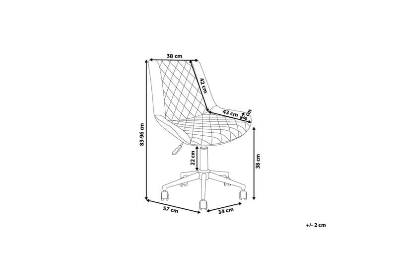 Maribel Kontorsstol - Grå - Möbler - Stolar & fåtöljer - Kontorsstol & skrivbordsstol