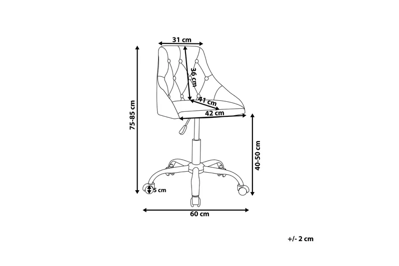 Parrish Kontorsstol - Beige - Möbler - Stolar & fåtöljer - Kontorsstol & skrivbordsstol