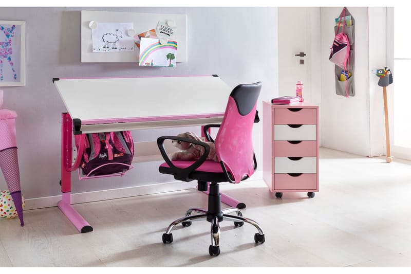 Poormon Skrivbordsstol för Barn - Rosa - Kontorsstol & skrivbordsstol