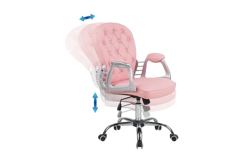Princess Kontorsstol - Rosa - Möbler - Stolar & fåtöljer - Kontorsstol & skrivbordsstol