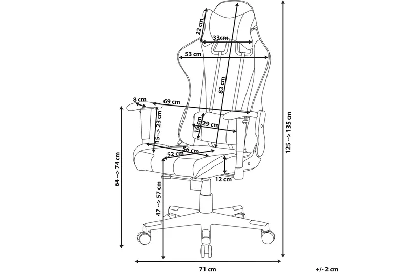 Racer Kontorsstol - Svart - Möbler - Stolar & fåtöljer - Kontorsstol & skrivbordsstol