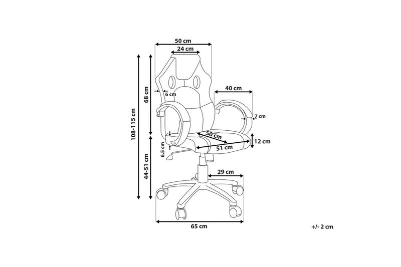 Rest Kontorsstol - Svart/Silver - Möbler - Stolar & fåtöljer - Kontorsstol & skrivbordsstol