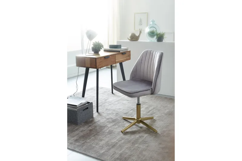 Willowdale Kontorsstol - Grå/Guld - Möbler - Stolar & fåtöljer - Kontorsstol & skrivbordsstol