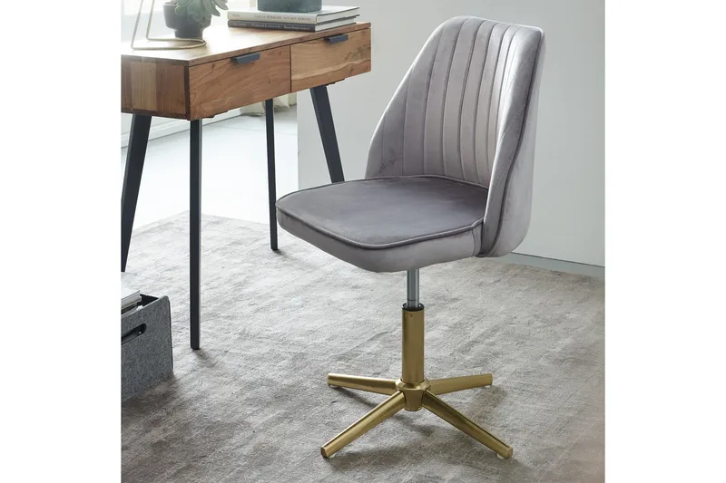 Willowdale Kontorsstol - Grå/Guld - Möbler - Stolar & fåtöljer - Kontorsstol & skrivbordsstol