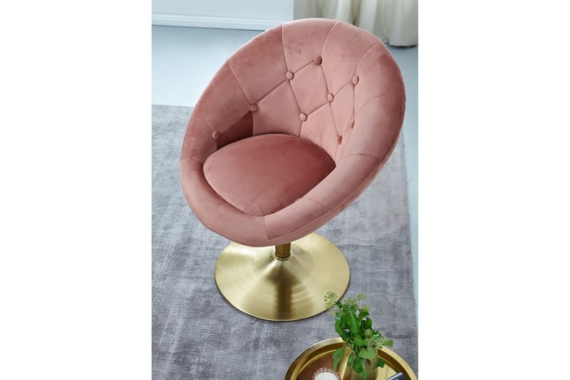 Willowdale Kontorsstol - Mörkrosa/Guld - Möbler - Stolar & fåtöljer - Kontorsstol & skrivbordsstol