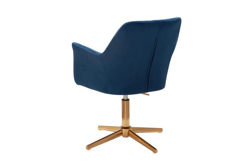 Willowdale Kontorsstol med Armstöd - Mörkblå/Guld - Möbler - Stolar & fåtöljer - Kontorsstol & skrivbordsstol
