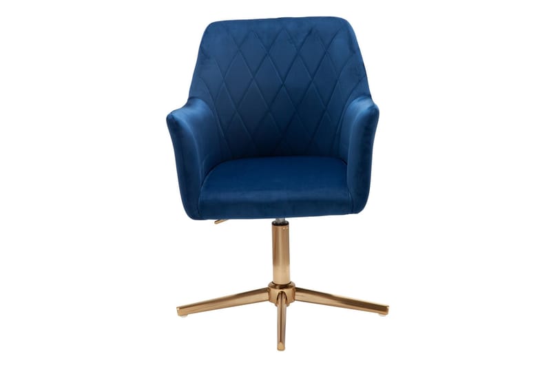 Willowdale Kontorsstol med Armstöd - Mörkblå/Guld - Möbler - Stolar & fåtöljer - Kontorsstol & skrivbordsstol