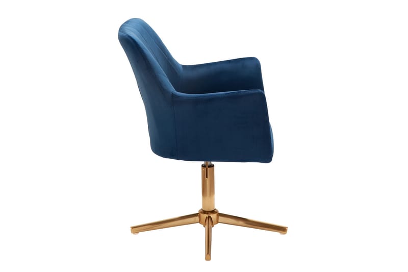 Willowdale Kontorsstol med Armstöd - Mörkblå/Guld - Möbler - Stolar & fåtöljer - Kontorsstol & skrivbordsstol