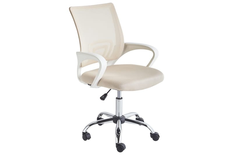 Kontorsstol Solid - Beige, Silver, Vit - Möbler - Stolar & fåtöljer - Kontorsstol & skrivbordsstol