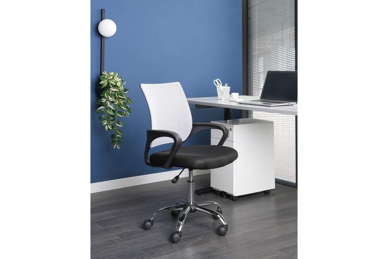 Kontorsstol Solid - Svart, vit, silver - Möbler - Stolar & fåtöljer - Kontorsstol & skrivbordsstol