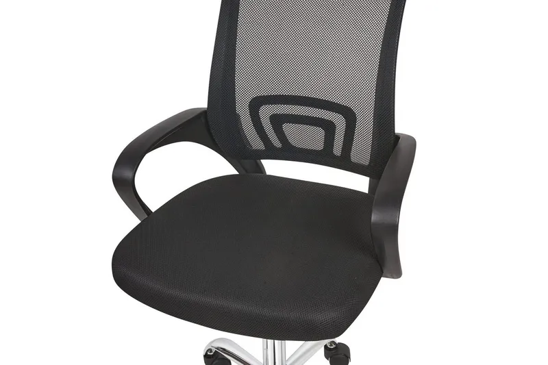 Kontorsstol Solid Svart/Silver - Svart/Silver - Möbler - Stolar & fåtöljer - Kontorsstol & skrivbordsstol