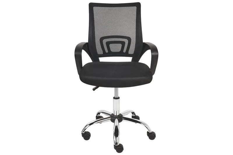 Kontorsstol Solid Svart/Silver - Svart/Silver - Möbler - Stolar & fåtöljer - Kontorsstol & skrivbordsstol