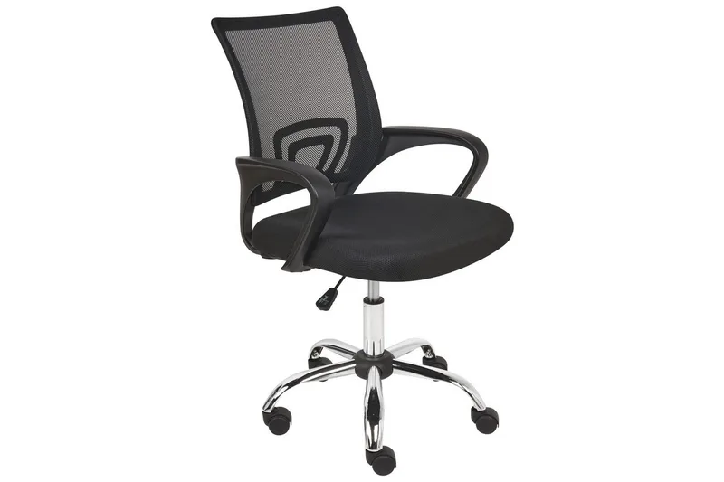 Kontorsstol Solid Svart/Silver, Svart/Silver