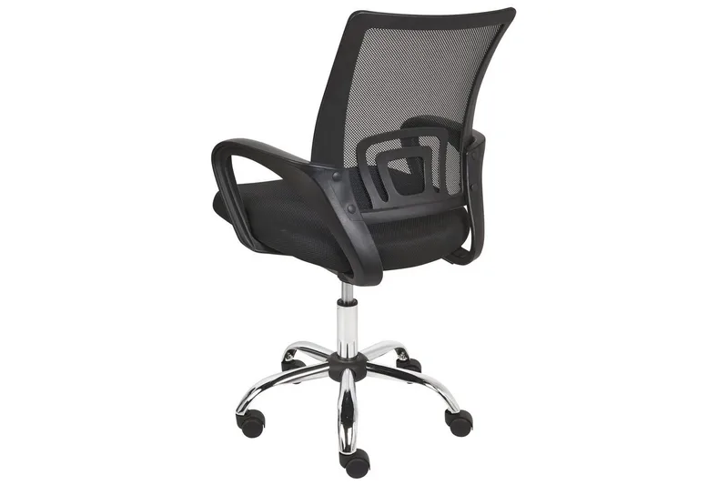 Kontorsstol Solid Svart/Silver - Svart/Silver - Möbler - Stolar & fåtöljer - Kontorsstol & skrivbordsstol
