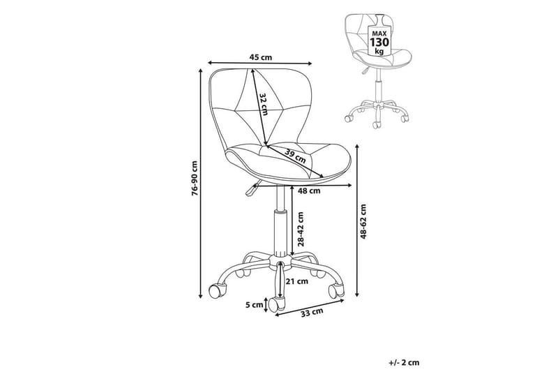 Kontorsstol Valetta Svart - Svart - Möbler - Stolar & fåtöljer - Kontorsstol & skrivbordsstol