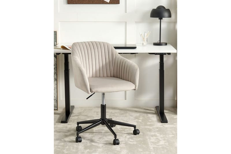Kontorsstol Venice Beige/svart - Beige/svart - Möbler - Stolar & fåtöljer - Kontorsstol & skrivbordsstol